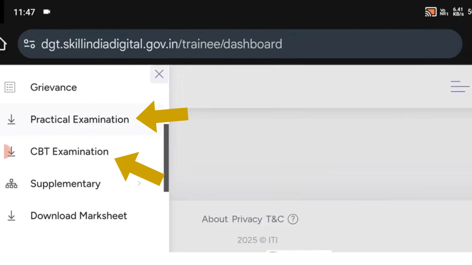 NCVT ITI Admit Card 2025 Released – Direct Link, Dates & Full Process 4 Skill India Digital Hub trainee dashboard with Practical and CBT Exam options for ITI students