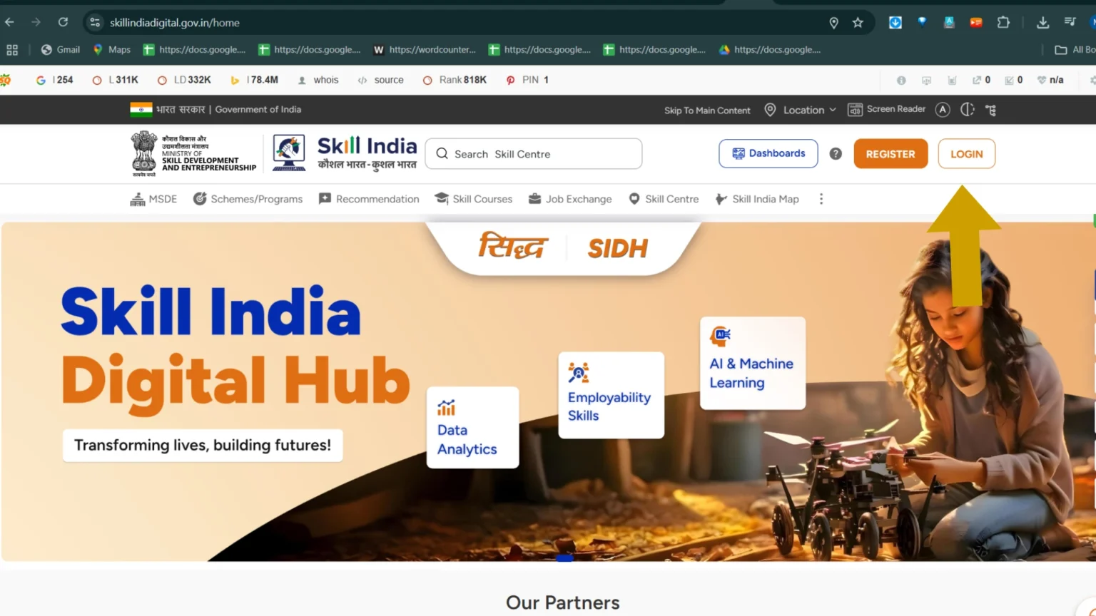 NCVT ITI Admit Card 2025 Released – Direct Link, Dates & Full Process 2 Skill India Digital Hub homepage to access ITI admit card, mark sheet, and exam-related services