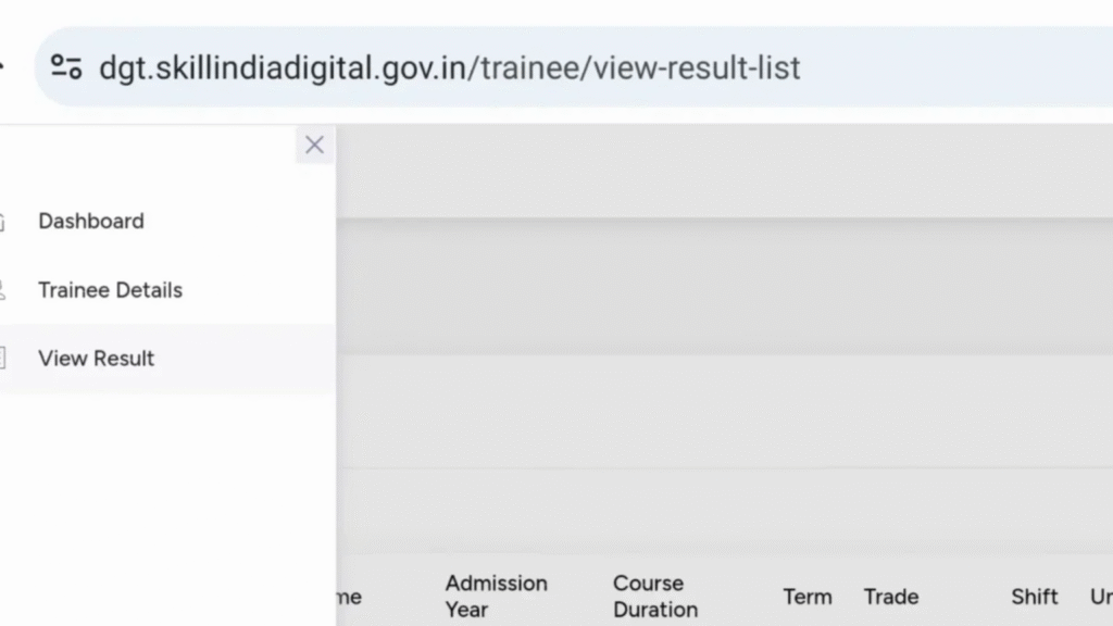 NCVT ITI Result 2025: Check CBT & Practical ITI Result @ skillindiadigital.gov.in 5 showing view result option
